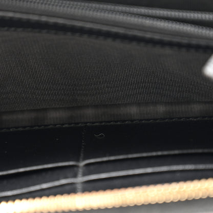 Gucci Dollar Calfskin GG Supreme Monogram GG Marmont Zip Around Wallet Black Beige Ebony 6 of 14
