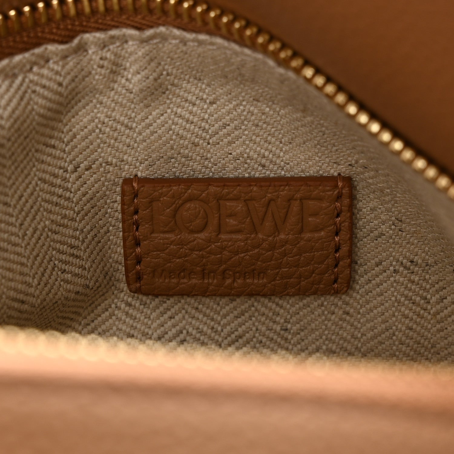Loewe Grained Calfskin Small Puzzle Edge Bag Toffee 6 of 9