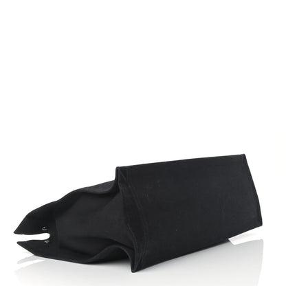 Saint Laurent Linen Calfskin Rive Gauche Tote Black 4 of 20