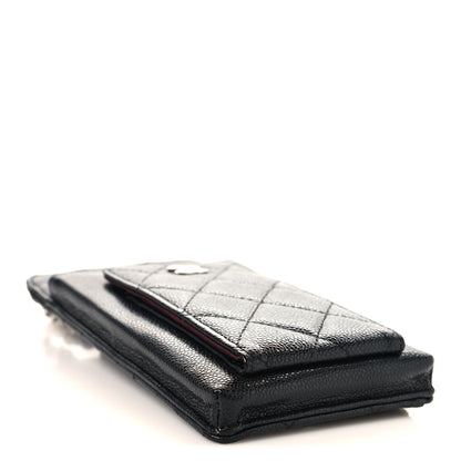 Chanel Caviar Quilted Zip Phone Case Black 4 of 9