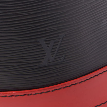 Louis Vuitton Epi Bi-Color Noe Castillan Red Black 9 of 10