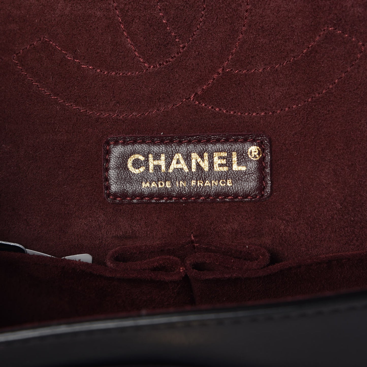 Calfskin Nude 2.55 Medals Reissue 226 Flap Black Grey Burgundy