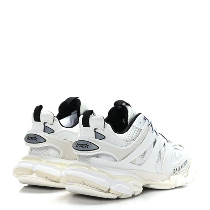 Balenciaga Rubber Fabric Bi-Color Womens Track Sneakers 36 White Black 4 of 7