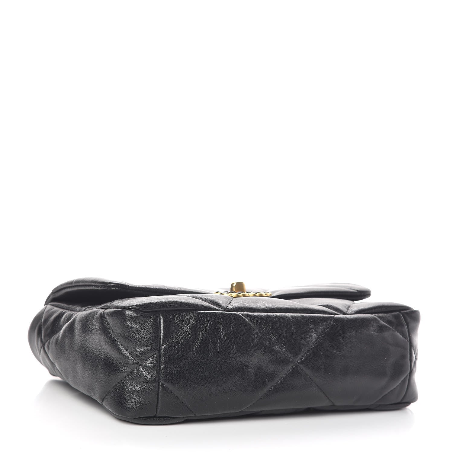 Chanel Lambskin Quilted Medium 19 Flap Black 4 of 13