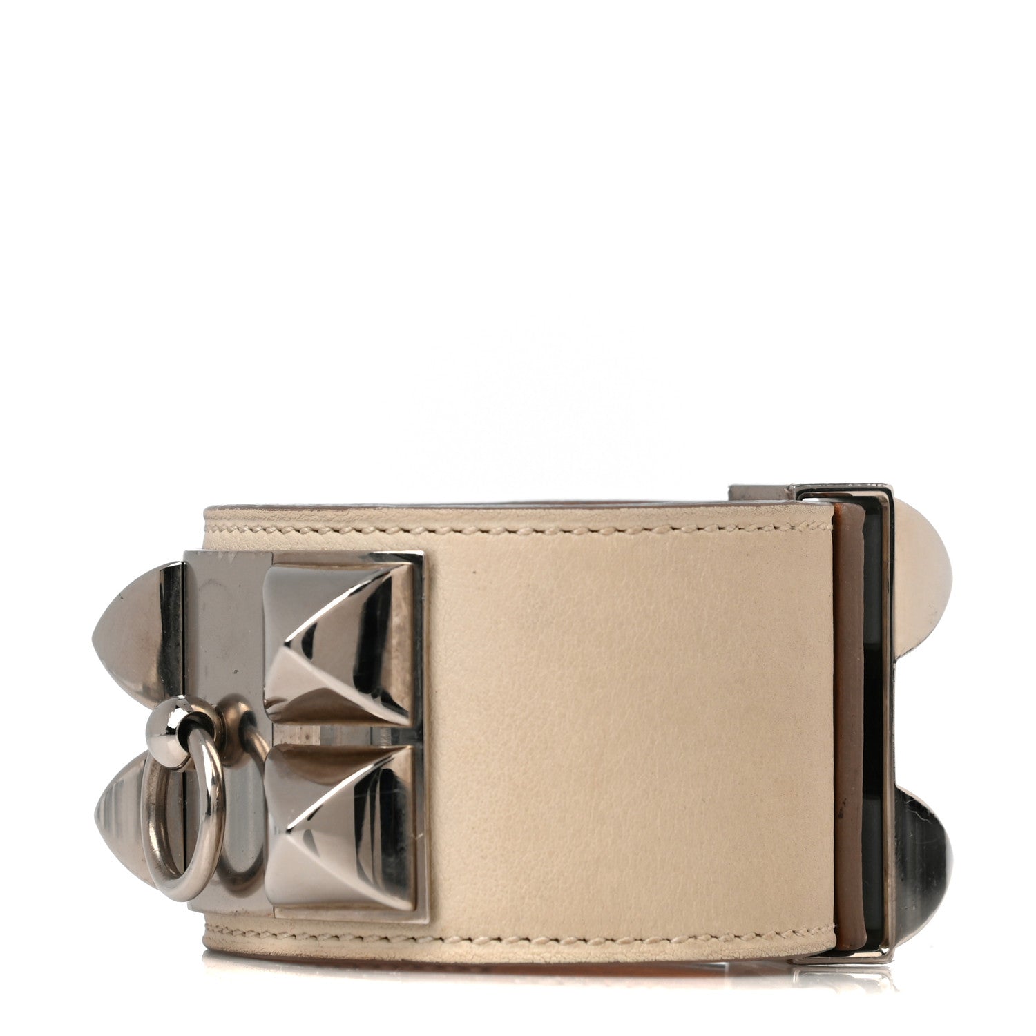 Hermes Swift Collier de Chien CDC Bracelet S Craie 1 of 5