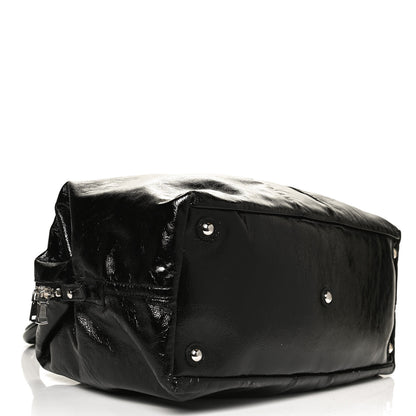 Saint Laurent Textured Patent Medium Easy Y Bag Black 4 of 15