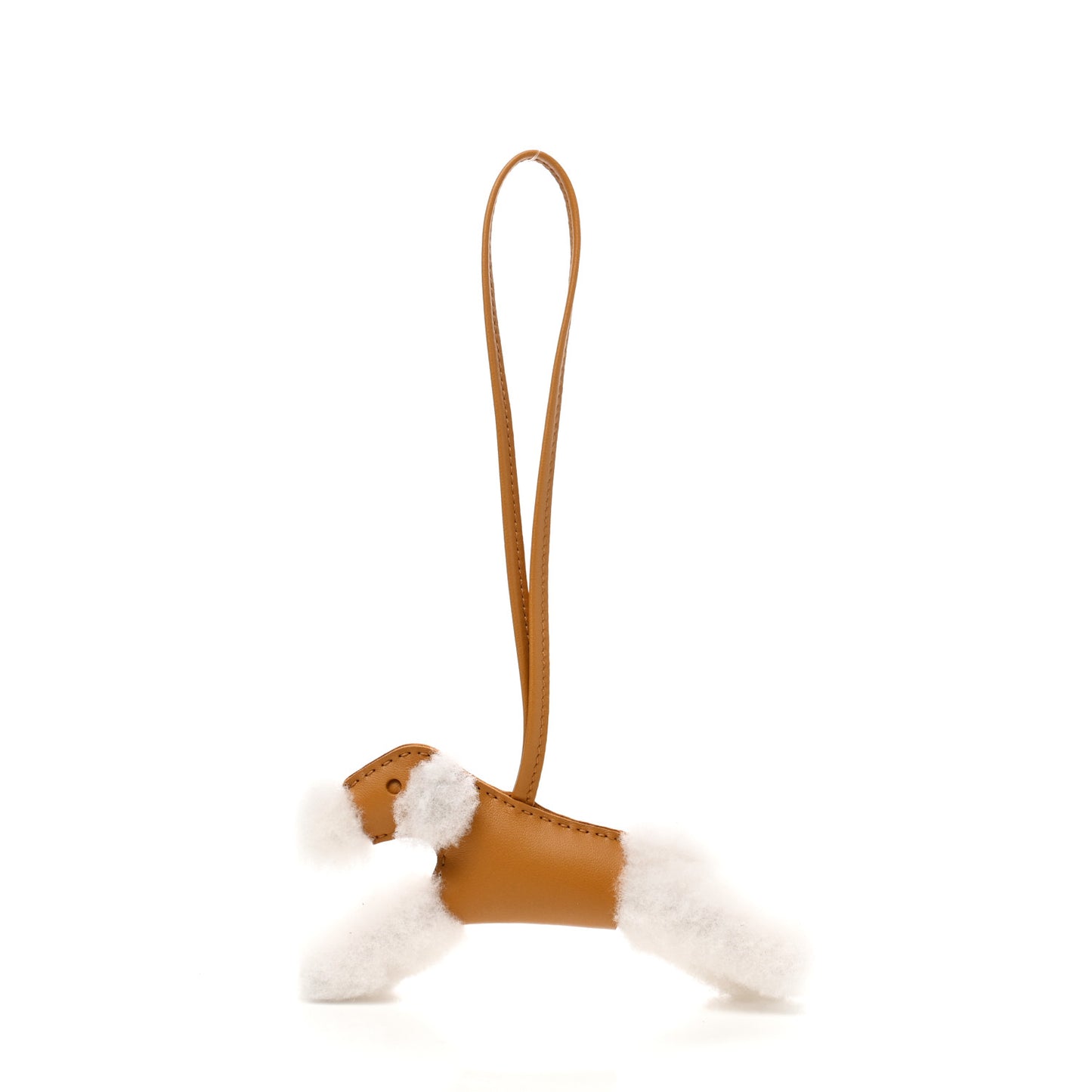 Milo Lambskin Shearling Budy Charm Biscuit
