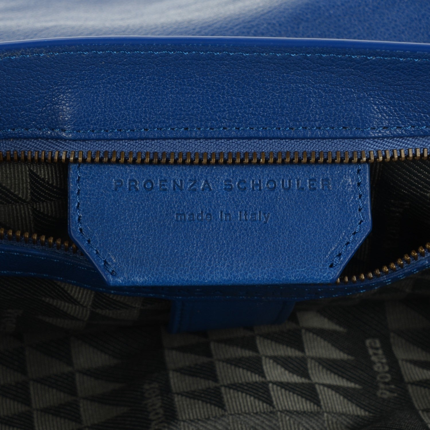 Proenza Schouler Lambskin Large PS1 Satchel Royal Blue 7 of 13