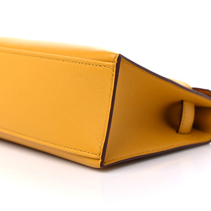 Hermes Swift Kelly Pochette Clutch Jaune Ambre 9 of 9