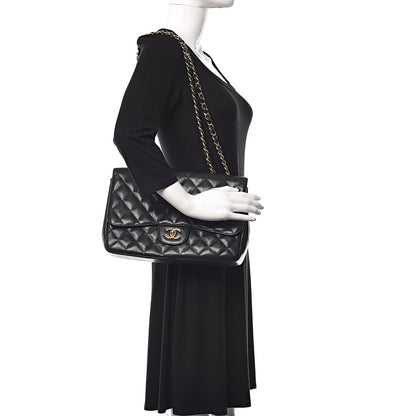 Chanel Caviar Quilted Jumbo Single Flap Black 2 of 10