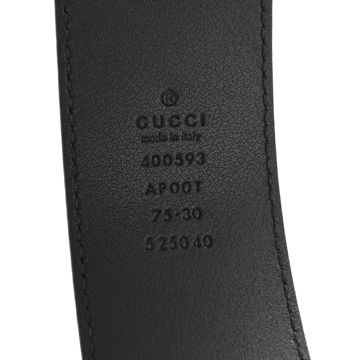 Gucci Calfskin Double G 40mm Belt 75 30 Black 5 of 8
