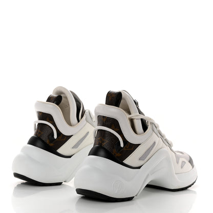 Louis Vuitton Patent Monogram LV Archlight Sneakers 38 White 4 of 9