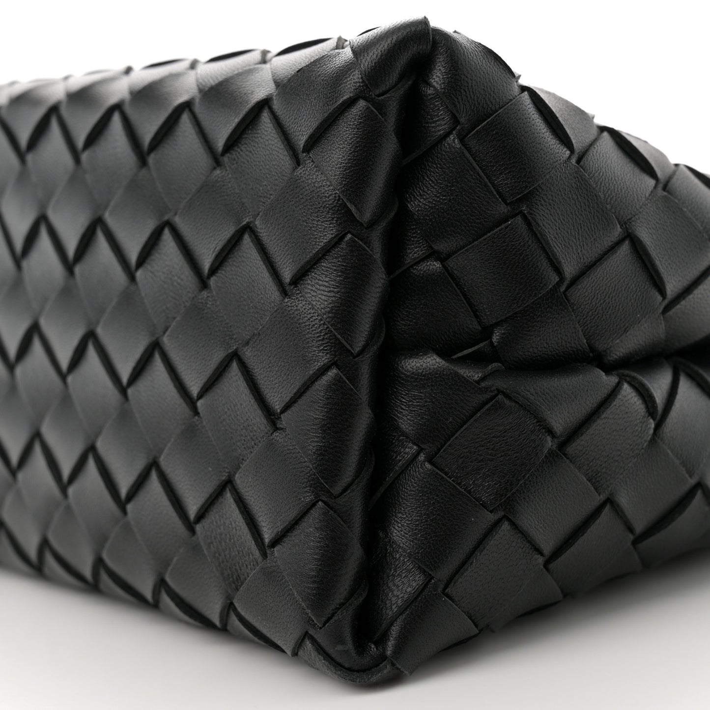 Nappa Intrecciato Small Andiamo With Chain Shoulder Bag Black