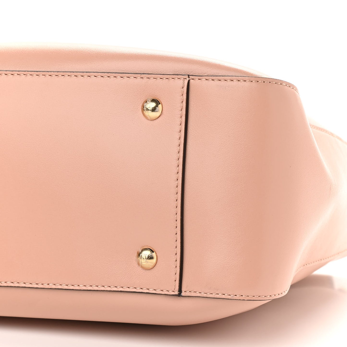 Vitello Glacier Small FF Tote Rosa Bourbon