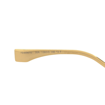 Fendi Metal Fendigraphy Shield Sunglasses FE 40067U Black Gold 6 of 7