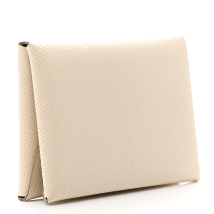 Hermes Epsom Calvi Duo Card Case Craie 3 of 7