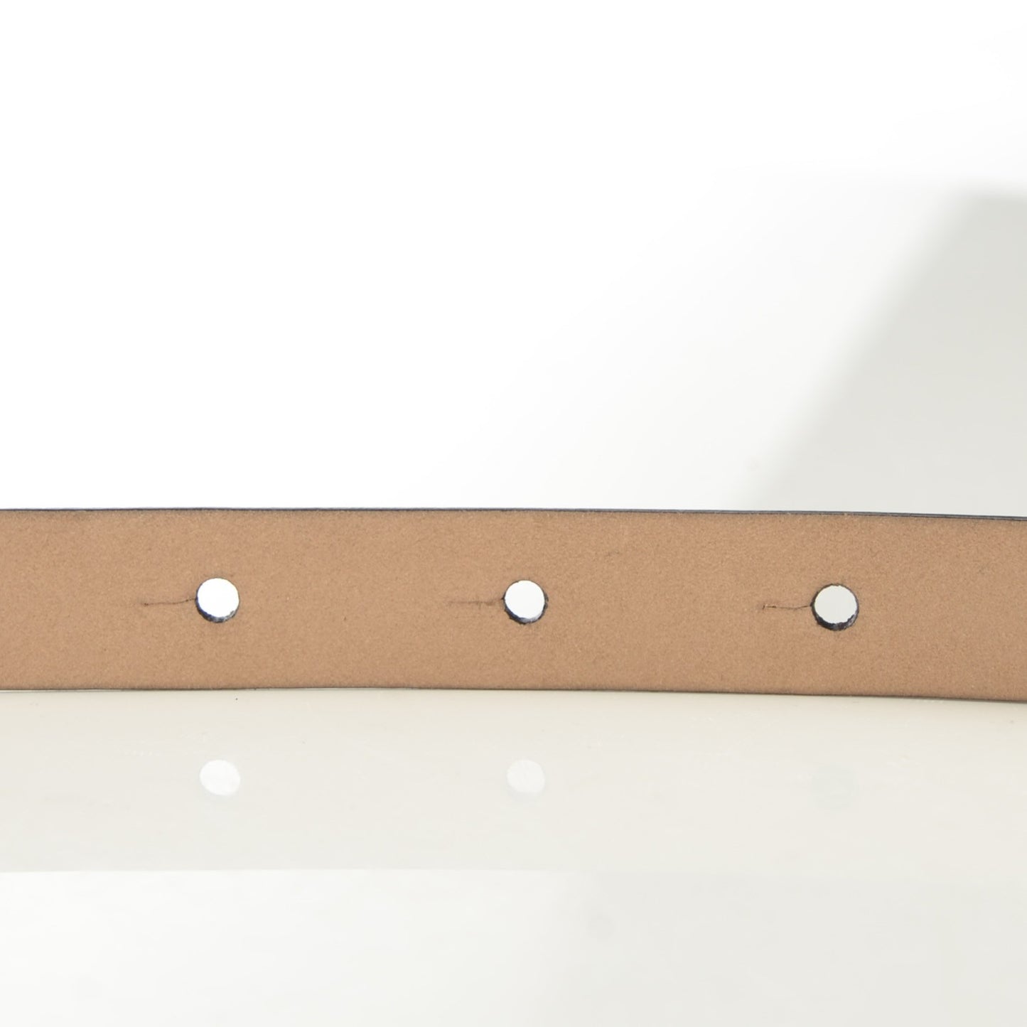 Patent Leather CC Logo Skinny Belt 90 36 Black
