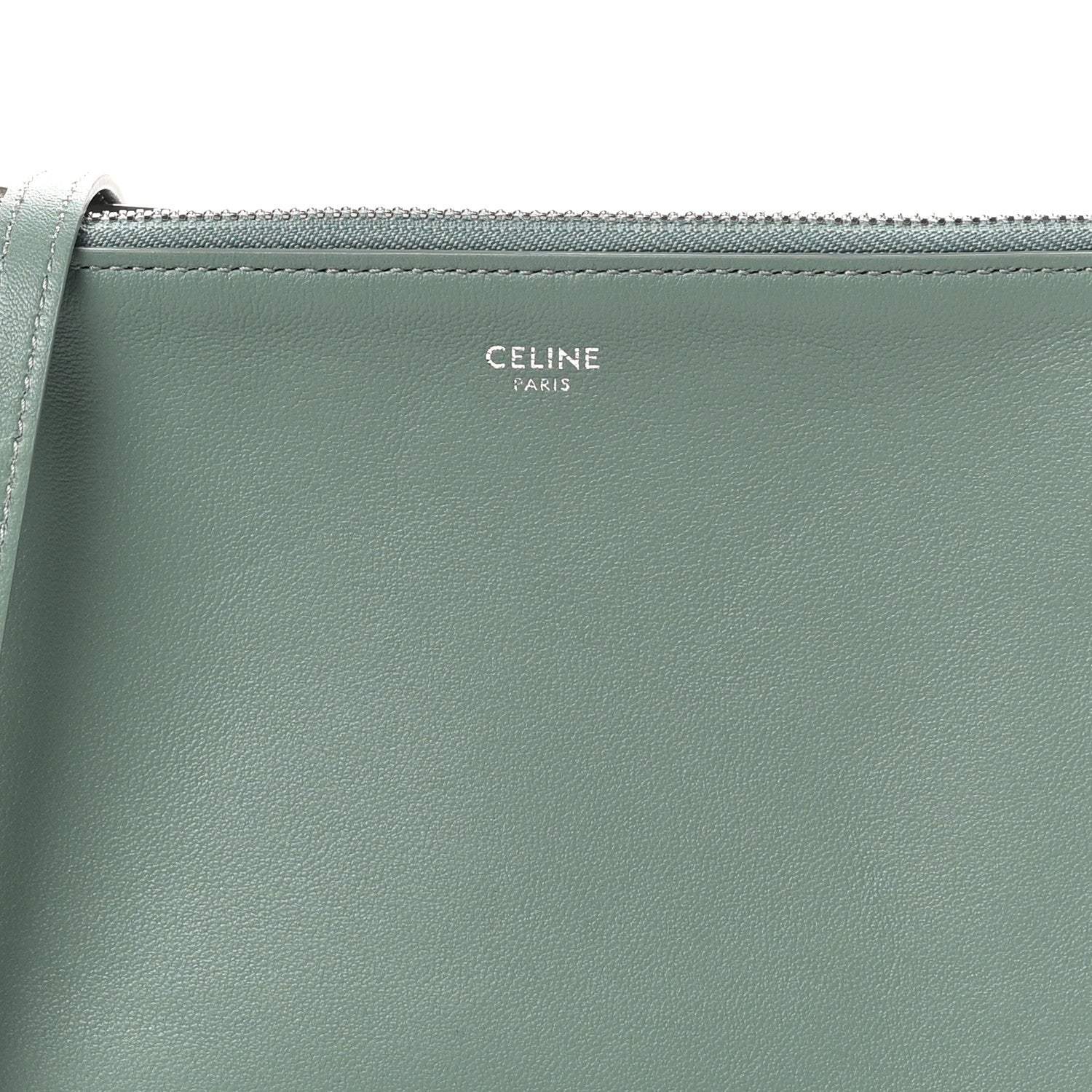 Celine Lambskin Small Trio Crossbody Bag Celadon 8 of 10