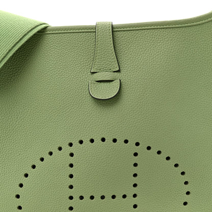 Hermes Taurillon Maurice Evelyne III PM Vert Criquet 8 of 11