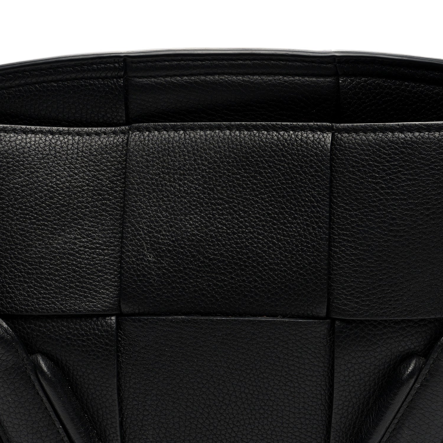 Bottega Veneta Grained Calfskin Maxi Intrecciato Small Arco Black 7 of 12