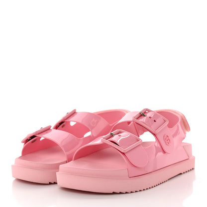Gucci Rubber Mini Double G Womens Isla Dad Sandals 37 Wild Rose 3 of 11