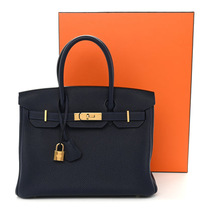 Hermes Togo Birkin 30 Bleu Nuit 11 of 11