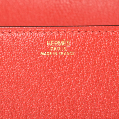 Hermes Chevre Mysore Medor 23 Clutch Rouge Tomate 6 of 8