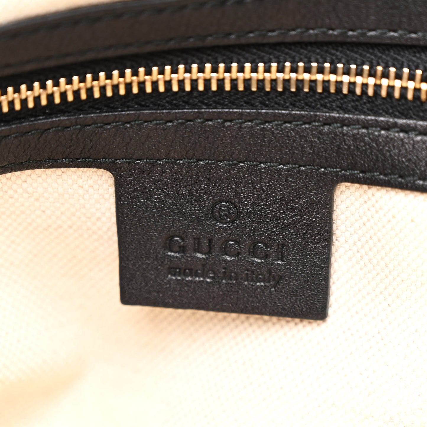 Guccissima Medium Bree Zippered Tote Black