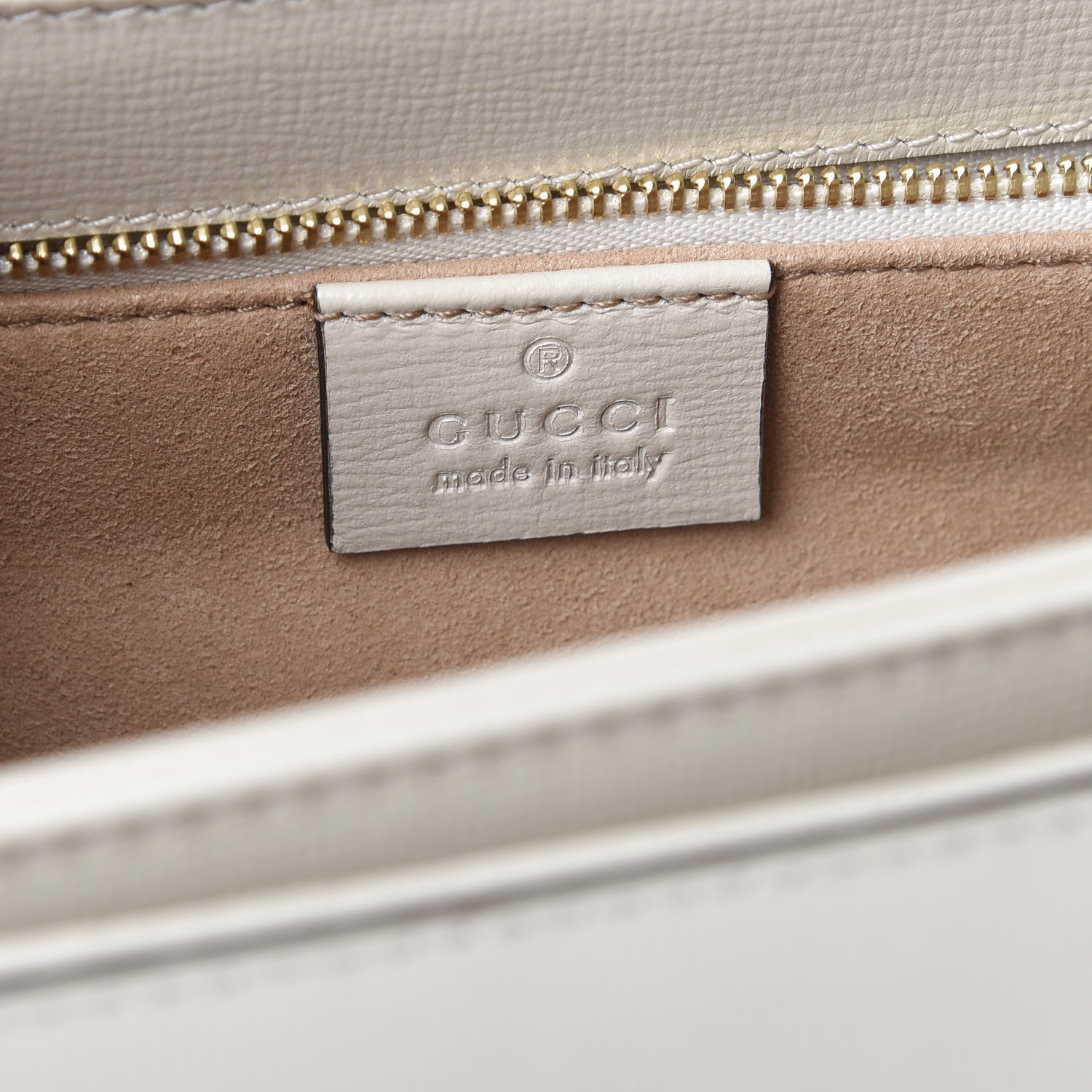 Gucci Azalea Calfskin Horsebit 1955 Shoulder Bag Mystic White 8 of 11