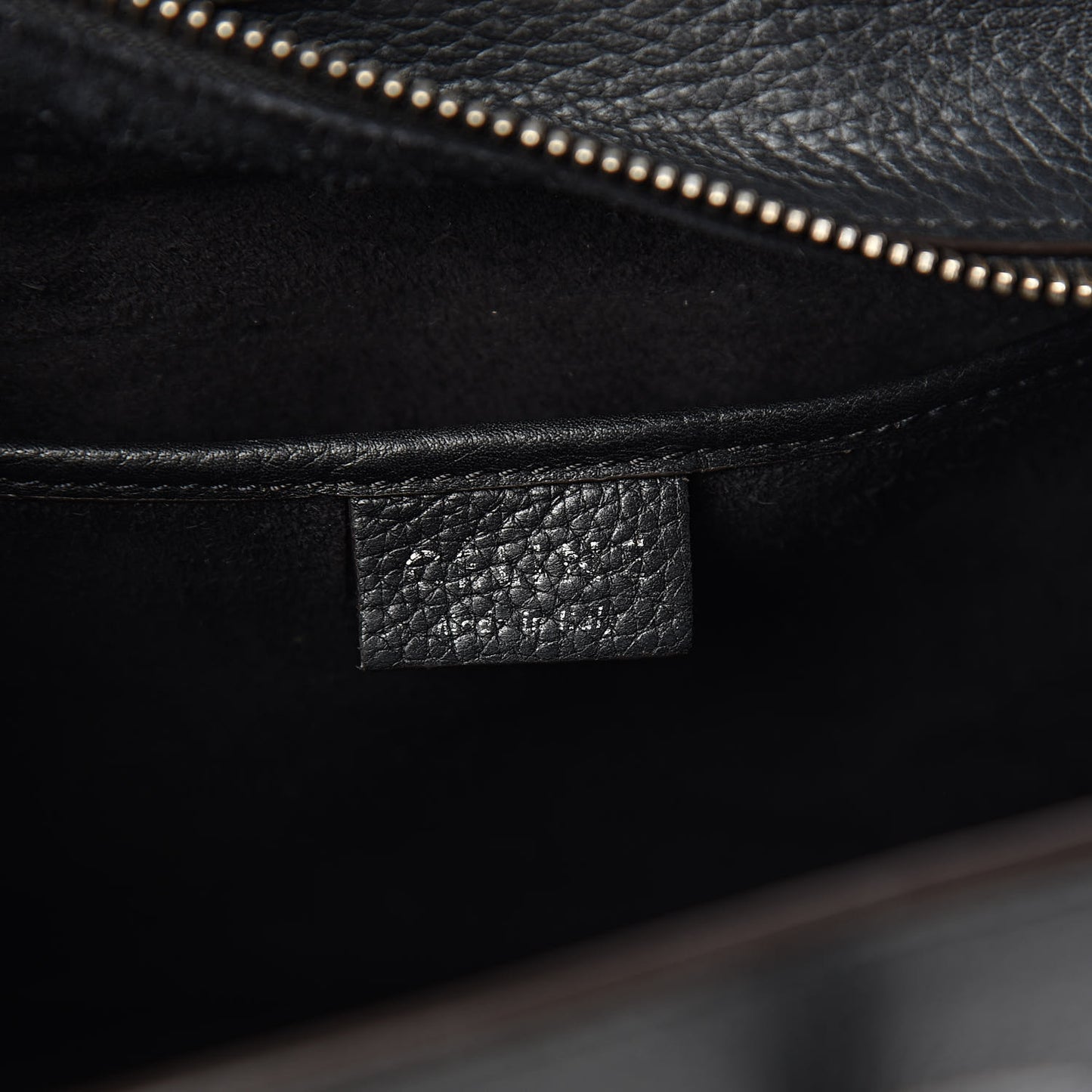 Drummed Calfskin Nano Luggage Black