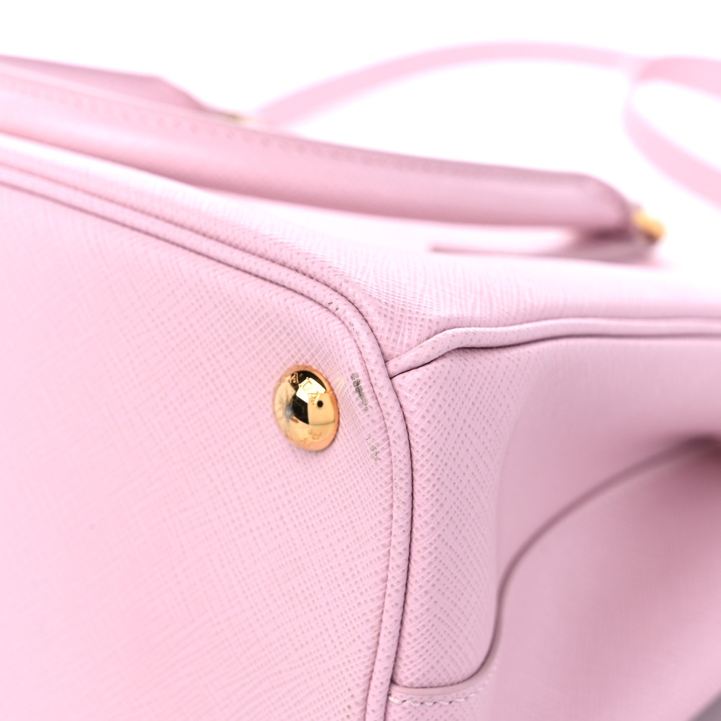 Saffiano Small Galleria Double Zip Tote Alabastro