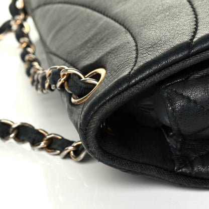Chanel Lambskin Scallop Quilted Medium Pagoda Flap Black 7 of 9
