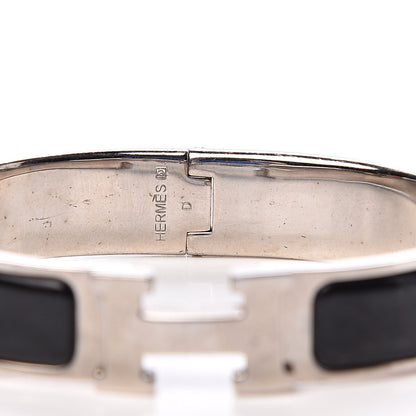 Hermes Enamel Narrow Clic Clac H Bracelet PM Black 4 of 5