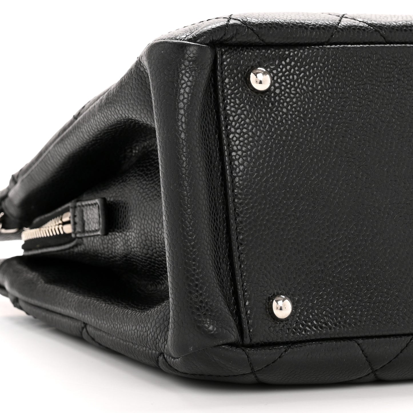 Caviar Quilted Timeless CC Soft Tote Black