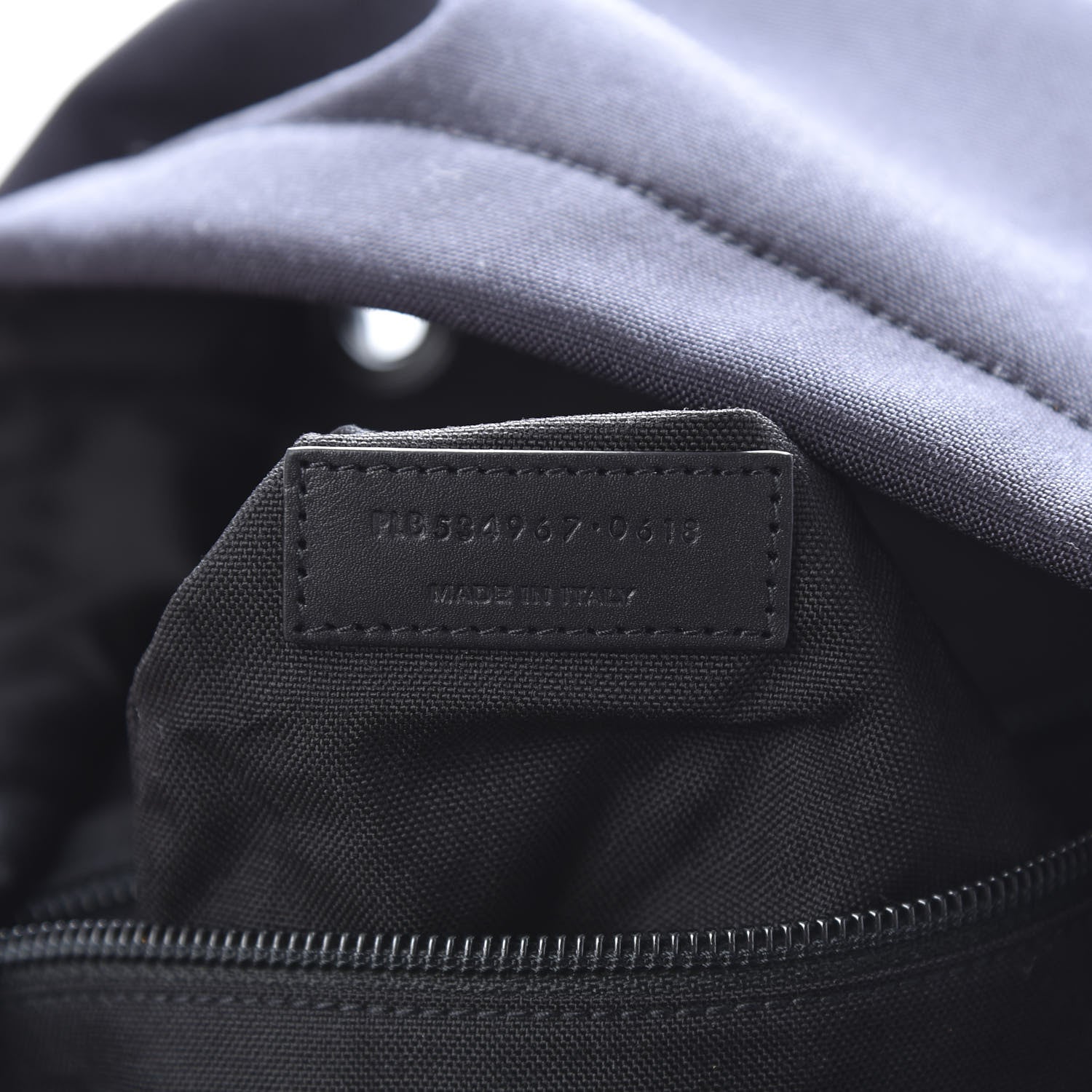 Saint Laurent Canvas Logo City Backpack Navy 6 of 10