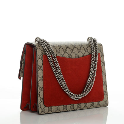 Gucci GG Supreme Monogram Embroidered Medium Dionysus Shoulder Bag Beige Multi 3 of 9