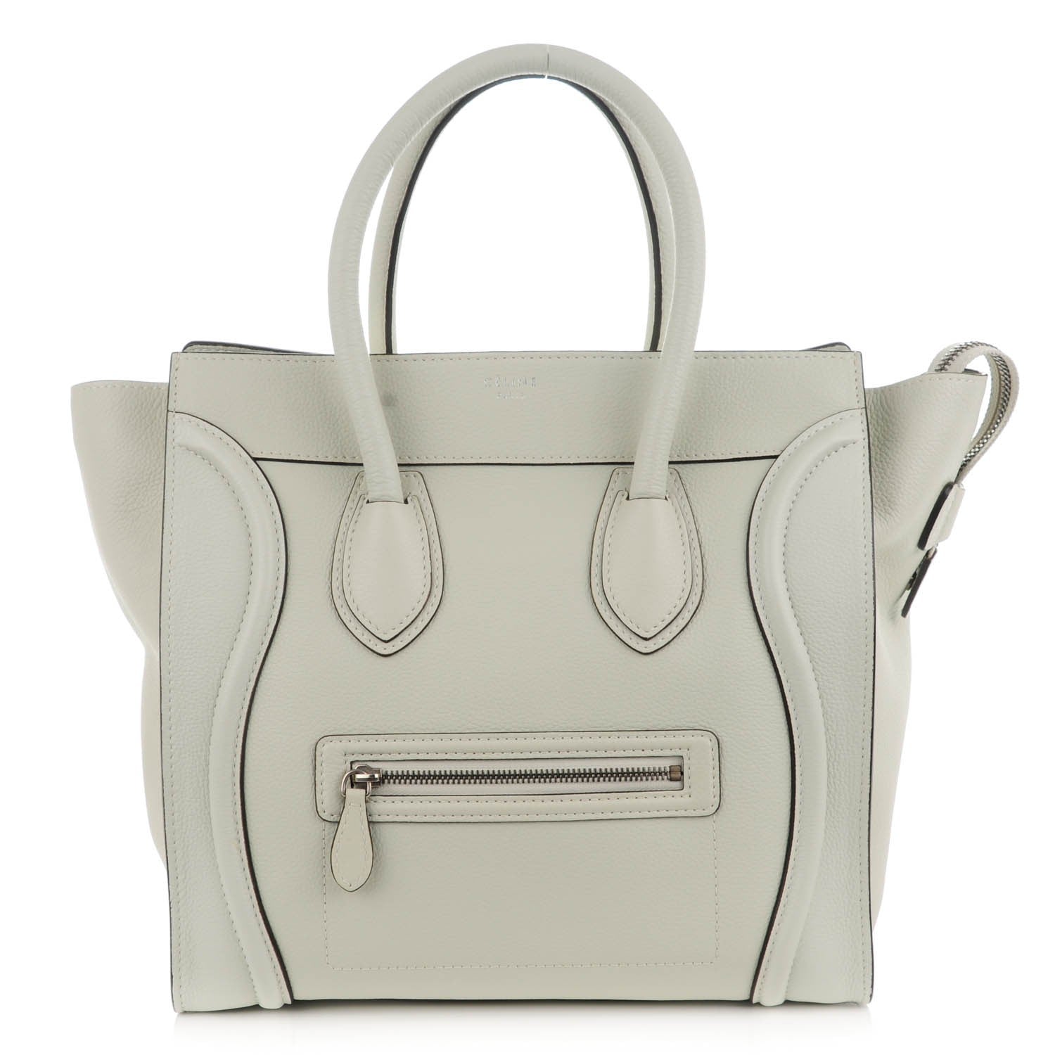 Celine Drummed Calfskin Mini Luggage Lune 1 of 7
