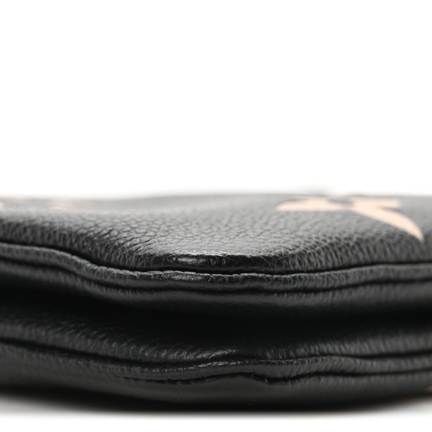 Louis Vuitton Empreinte Monogram Giant Double Zip Pochette Black Cream 8 of 9