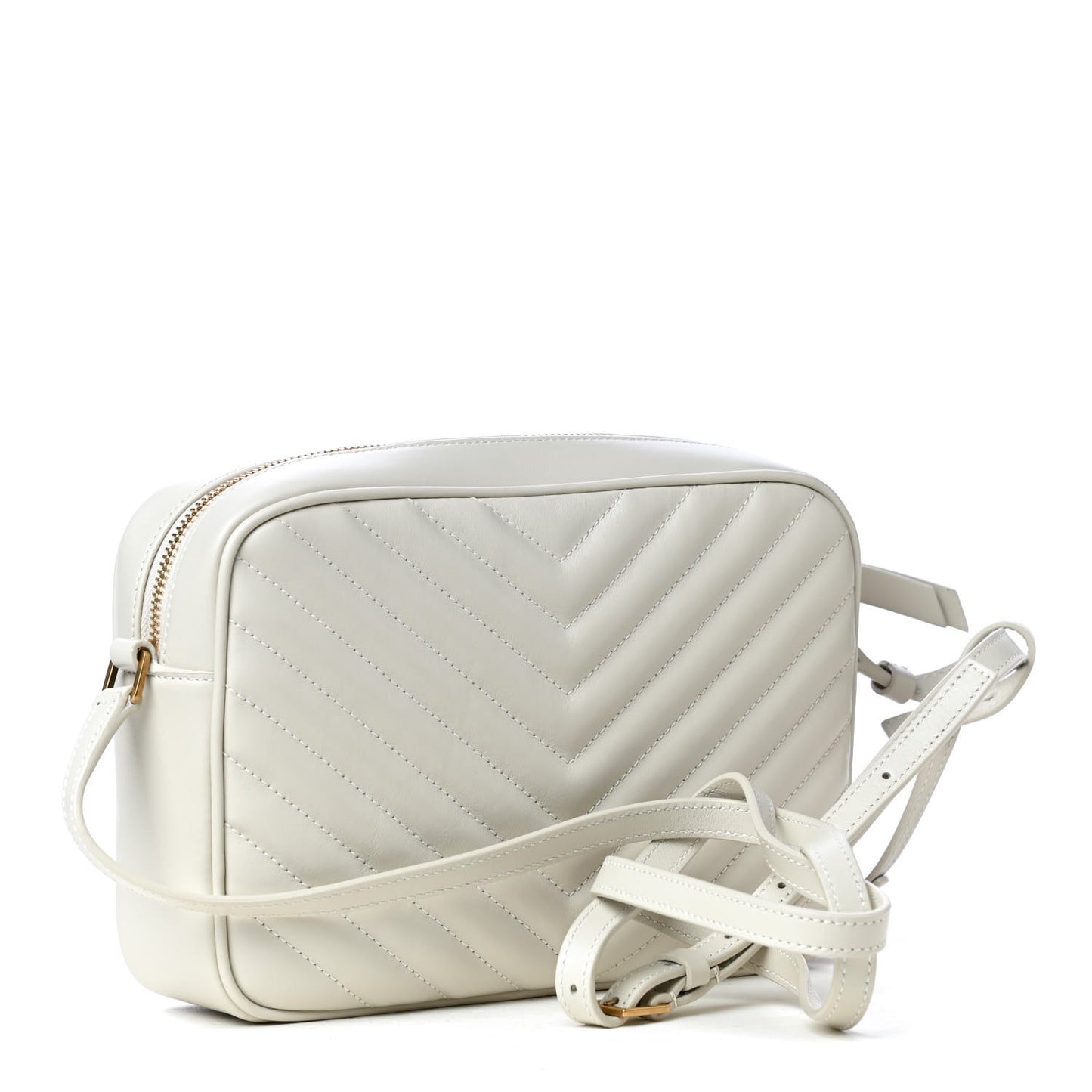 Calfskin Matelasse Monogram Lou Camera Bag Crema Soft
