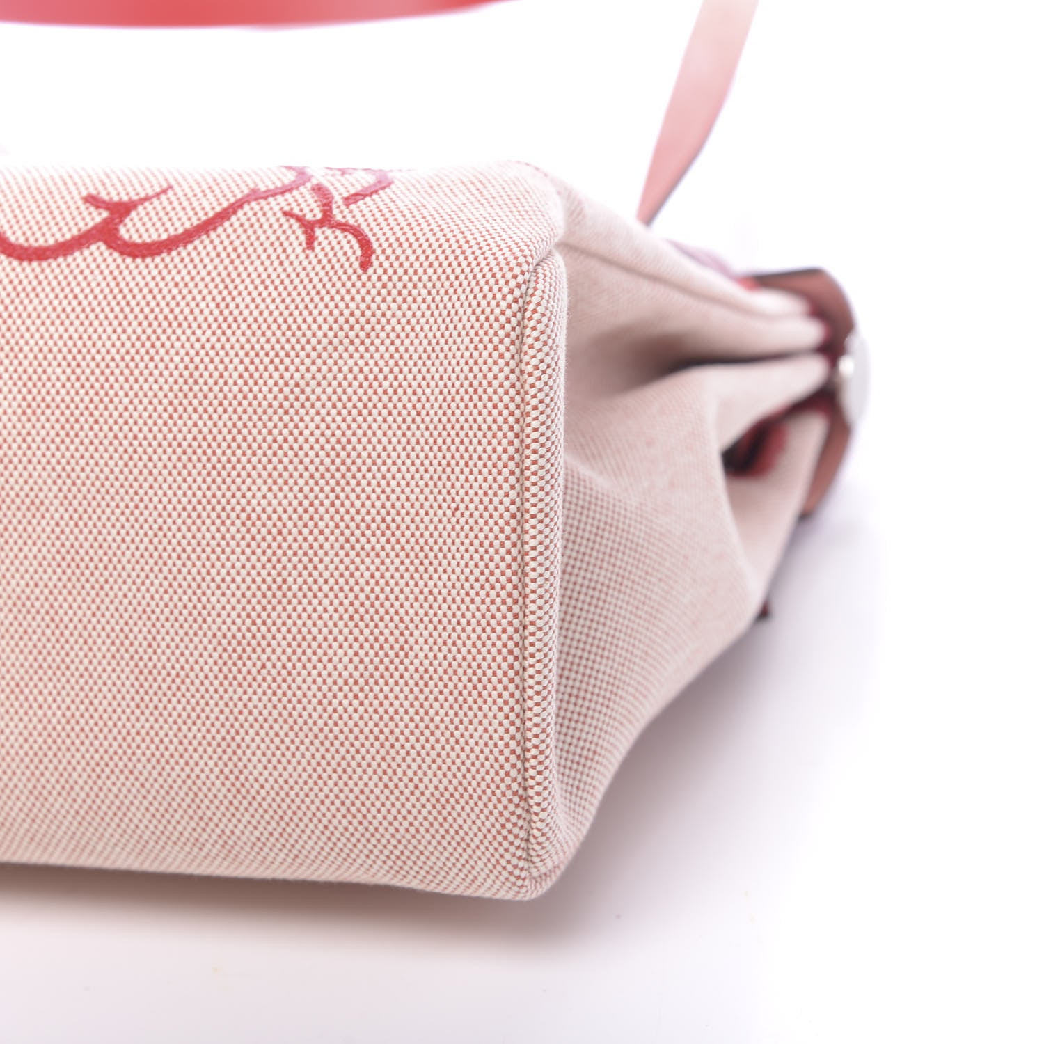 Hermes Vache Hunter Toile Pegase Pop Herbag Zip Retourne 31 PM Rouge Piment 11 of 15