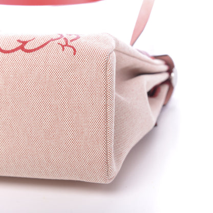 Hermes Vache Hunter Toile Pegase Pop Herbag Zip Retourne 31 PM Rouge Piment 11 of 15
