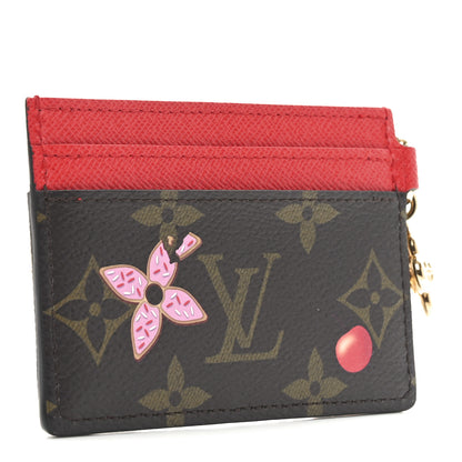 Louis Vuitton Monogram LV Charms 2024 Christmas Animation Candy Factory Card Holder Candy Red 2 of 7
