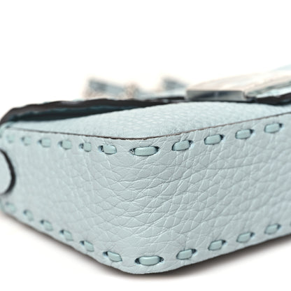 Fendi Cuoio Roma Sellerissima Nappa Sintetica Tape Stitch Mini Baguette Anice 8 of 9