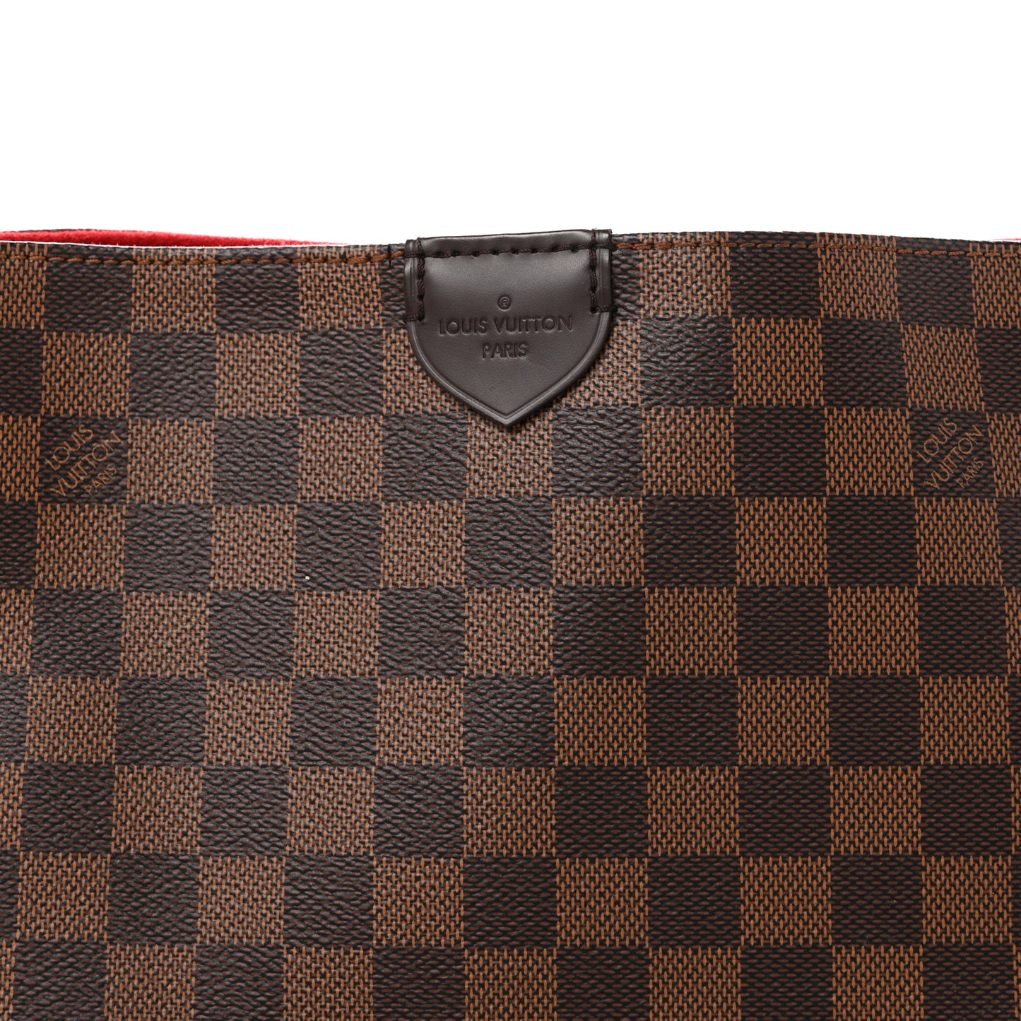 Damier Ebene Caissa Hobo Cherry