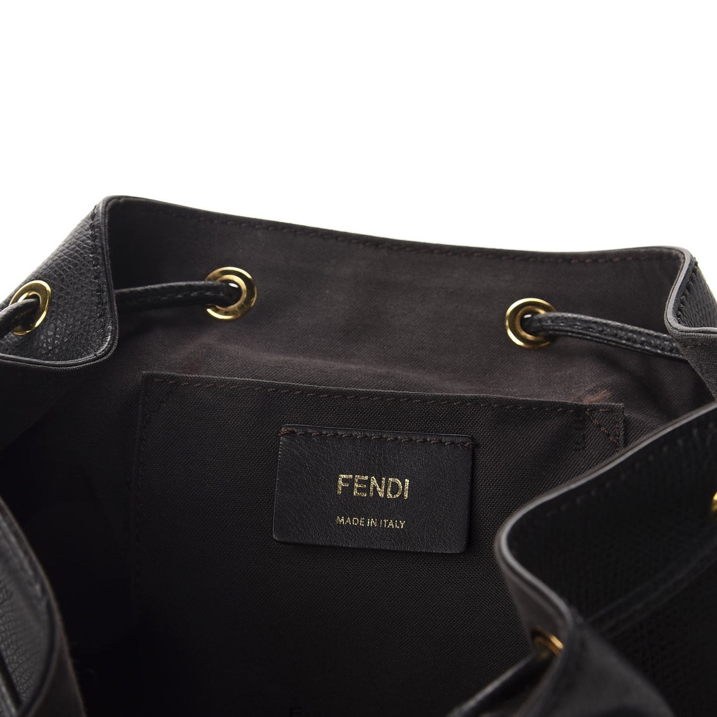 Vitello Cruise F is Fendi Drawstring Backpack Black