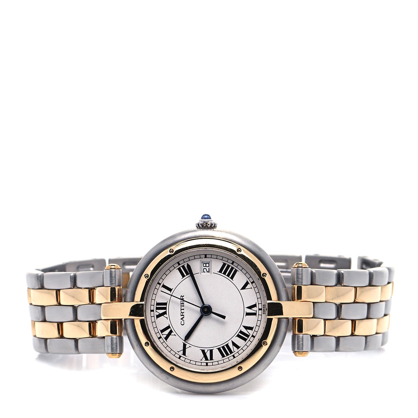 Stainless Steel 18K Yellow Gold 29mm Panthere Vendome Quartz Watch