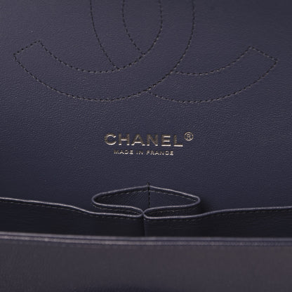 Chanel Caviar Quilted Jumbo Double Flap Navy Blue 6 of 12
