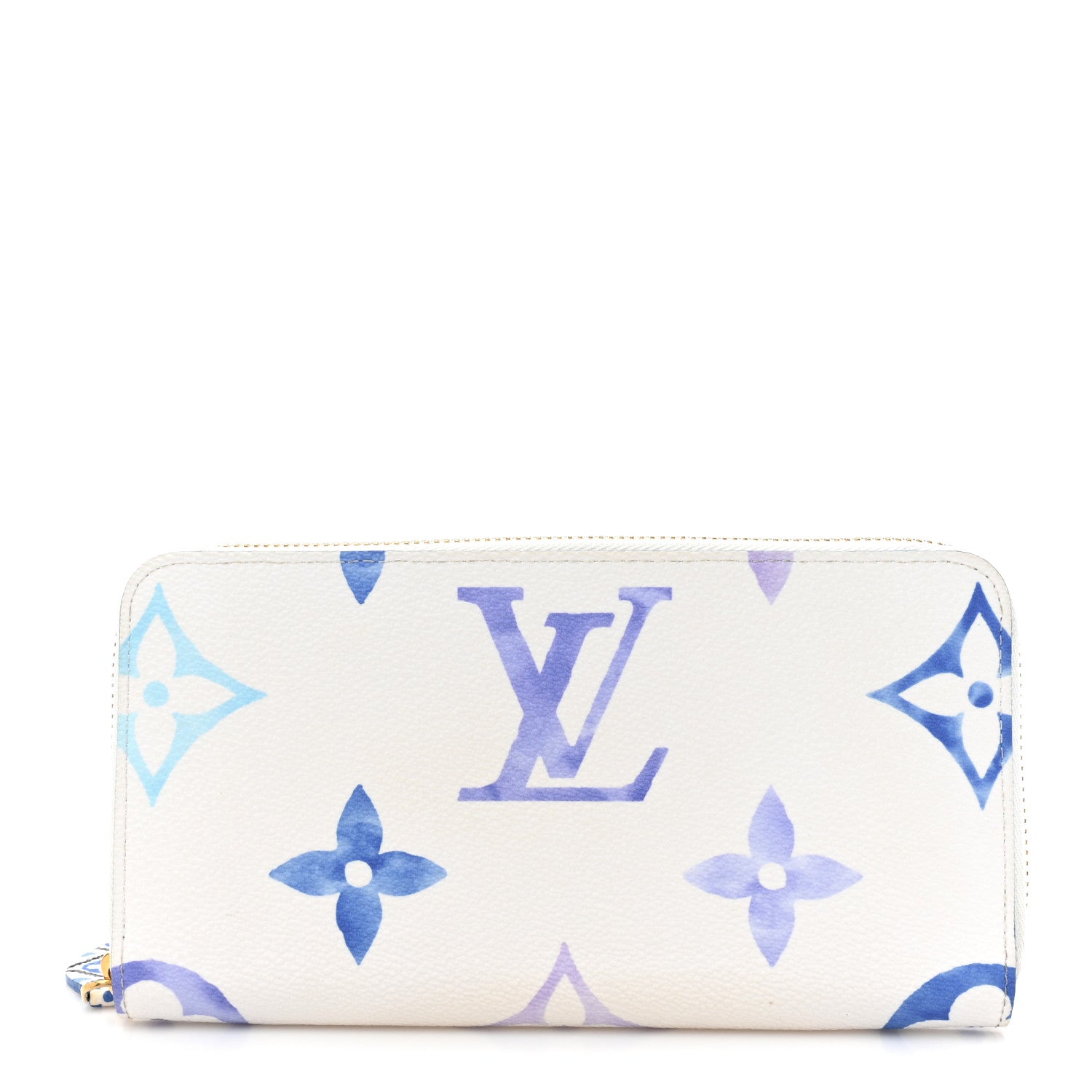 Louis Vuitton Monogram Giant By The Pool Zippy Wallet Resort Blue 1 of 10
