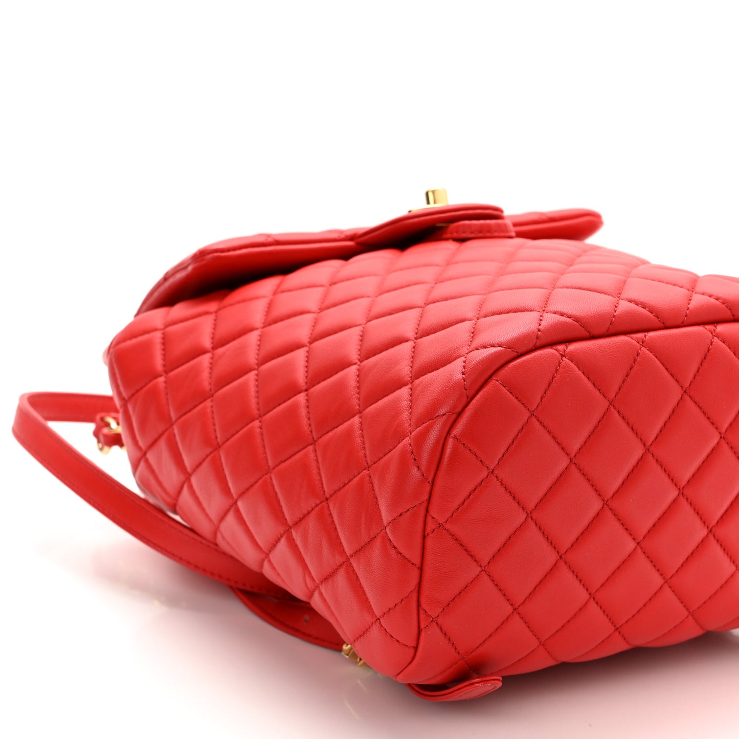 Calfskin Quilted Small Urban Spirit Backpack Red