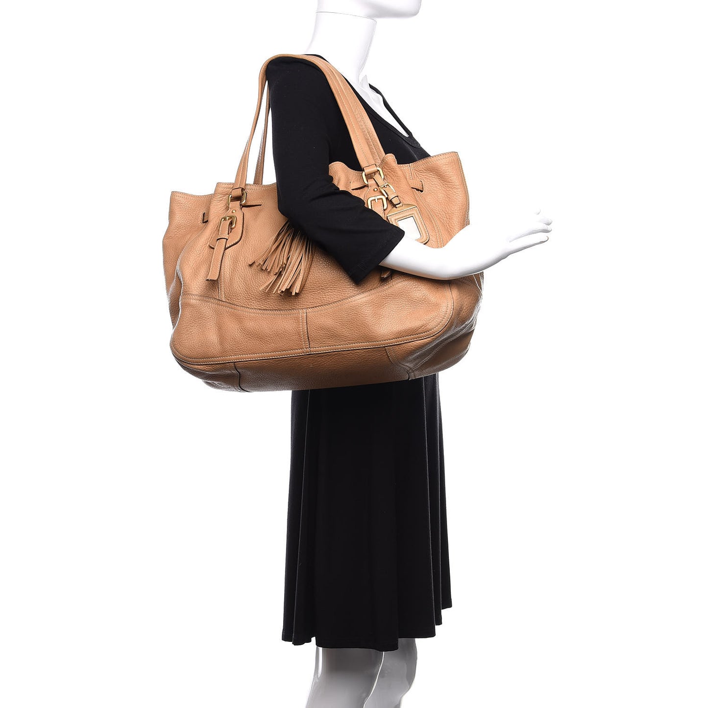Cervo Drawstring Shopping Bag Naturale